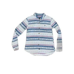 Rails Women's Western Stripe Button up Shirt Knit Long Sleeve NWOT Size XS